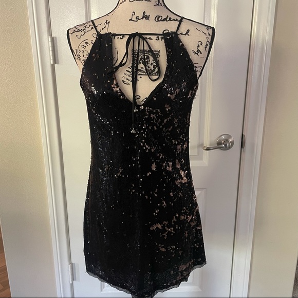 Free People Double Take Mini Sequin Dress - Picture 6 of 13